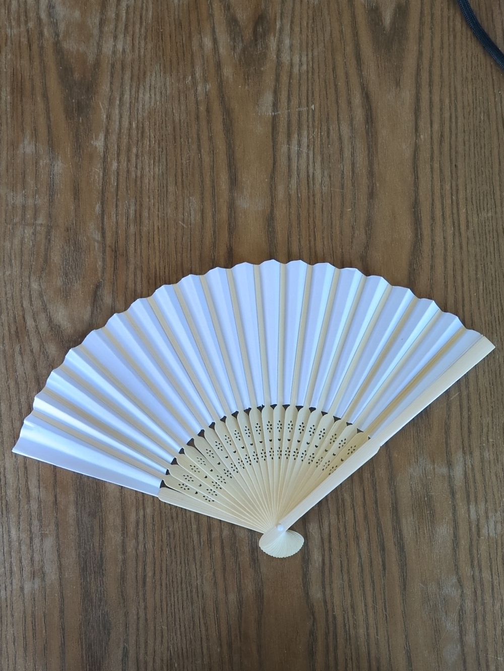 Elegant White Paper Fan